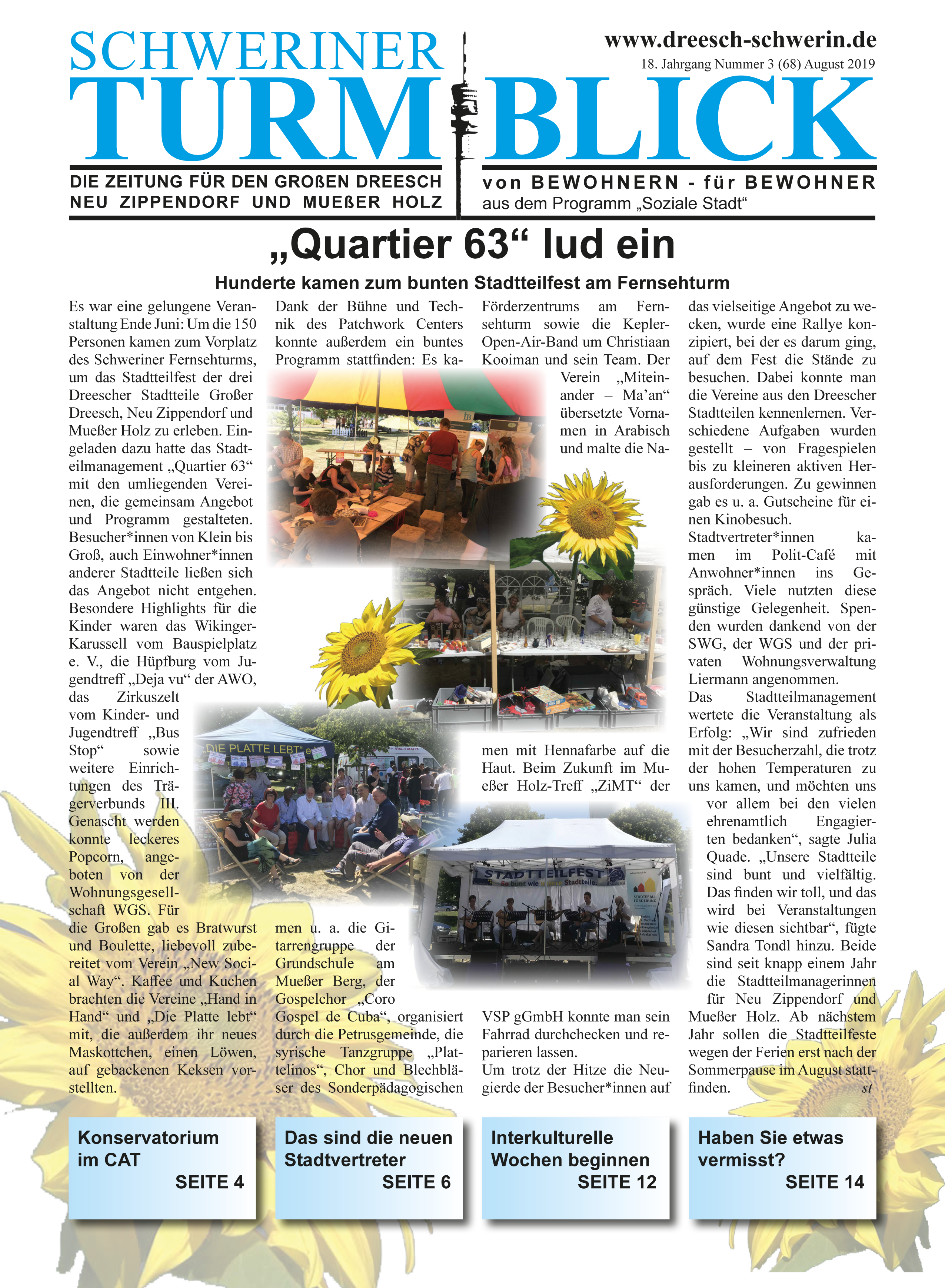 Schweriner Turmblick Ausgabe August 2019